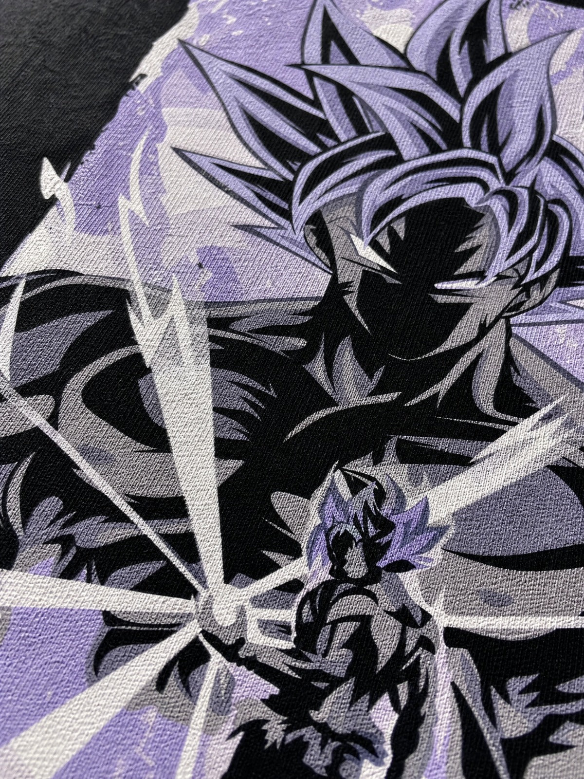 Camiseta Hombre Goku Purple God Mode