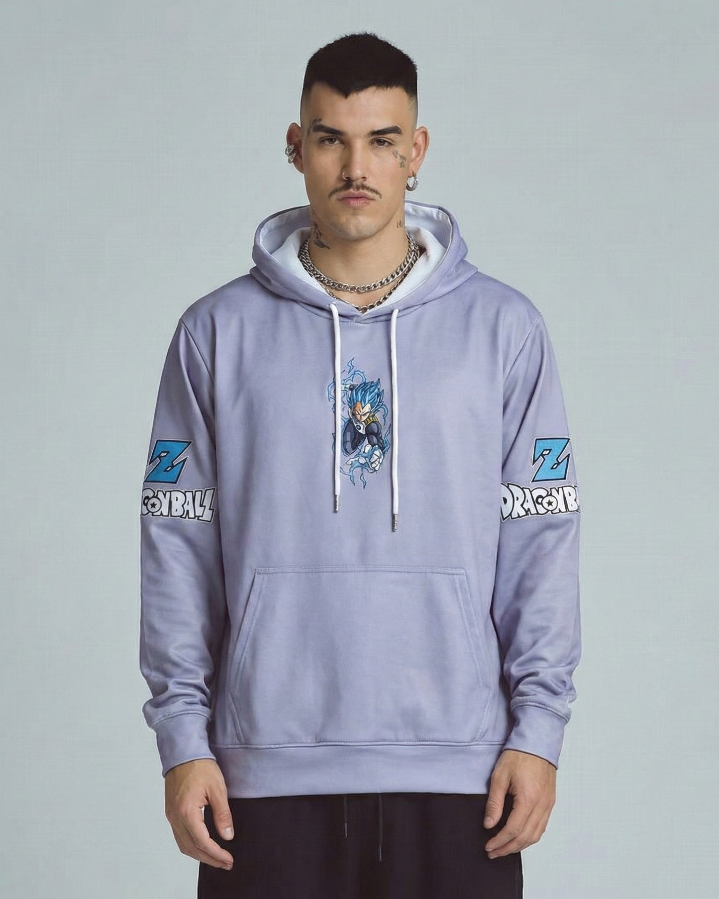 Buzo Con Capucha DBZ Vegeta Nivel Dios