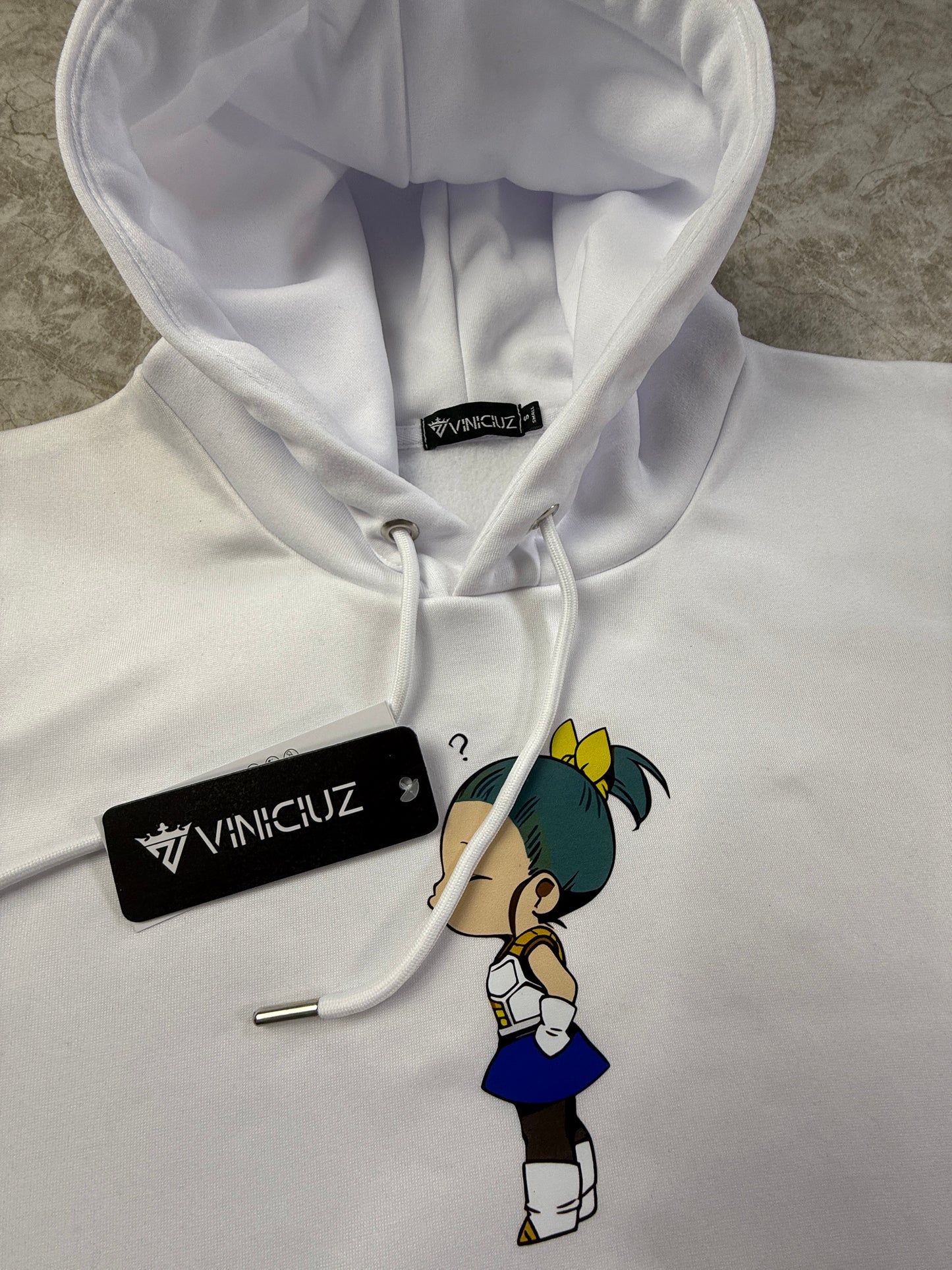 Buzo Con Capucha Pareja Hija Bulma Blanco