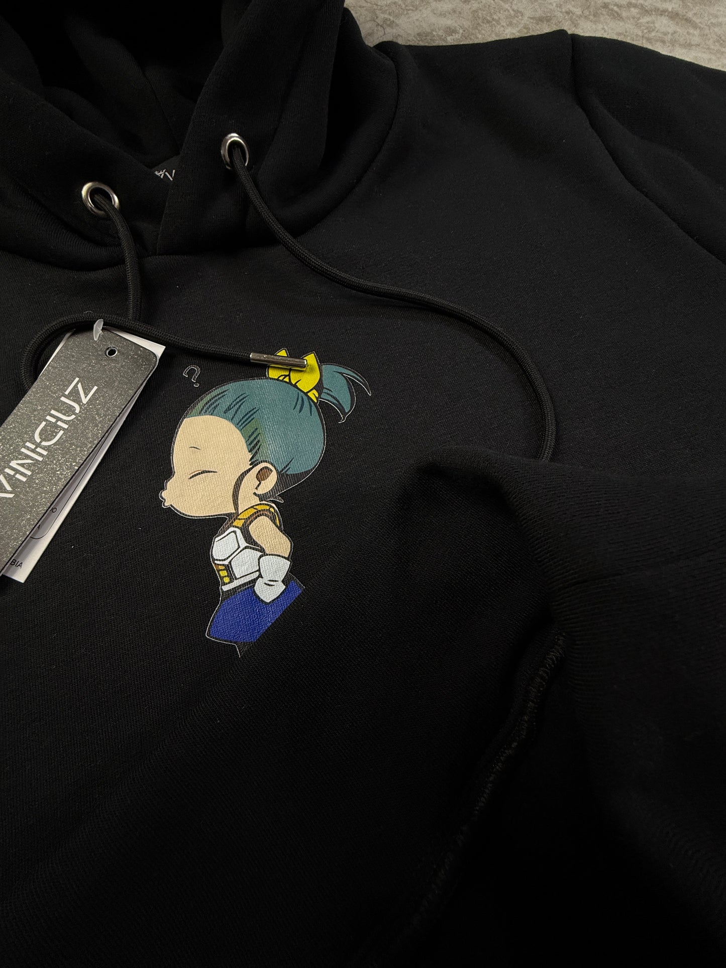 Buzo Con Capucha Pareja Hija Bulma Negro