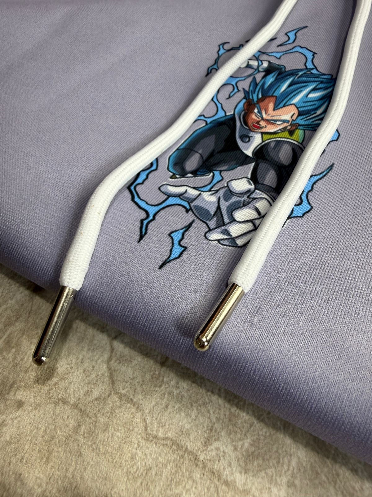 Buzo Con Capucha DBZ Vegeta Nivel Dios