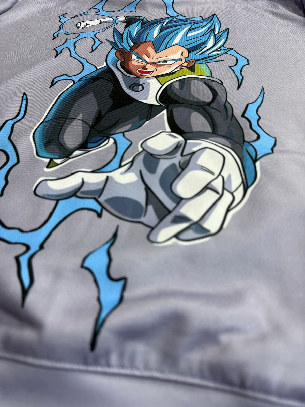 Buzo Con Capucha DBZ Vegeta Nivel Dios