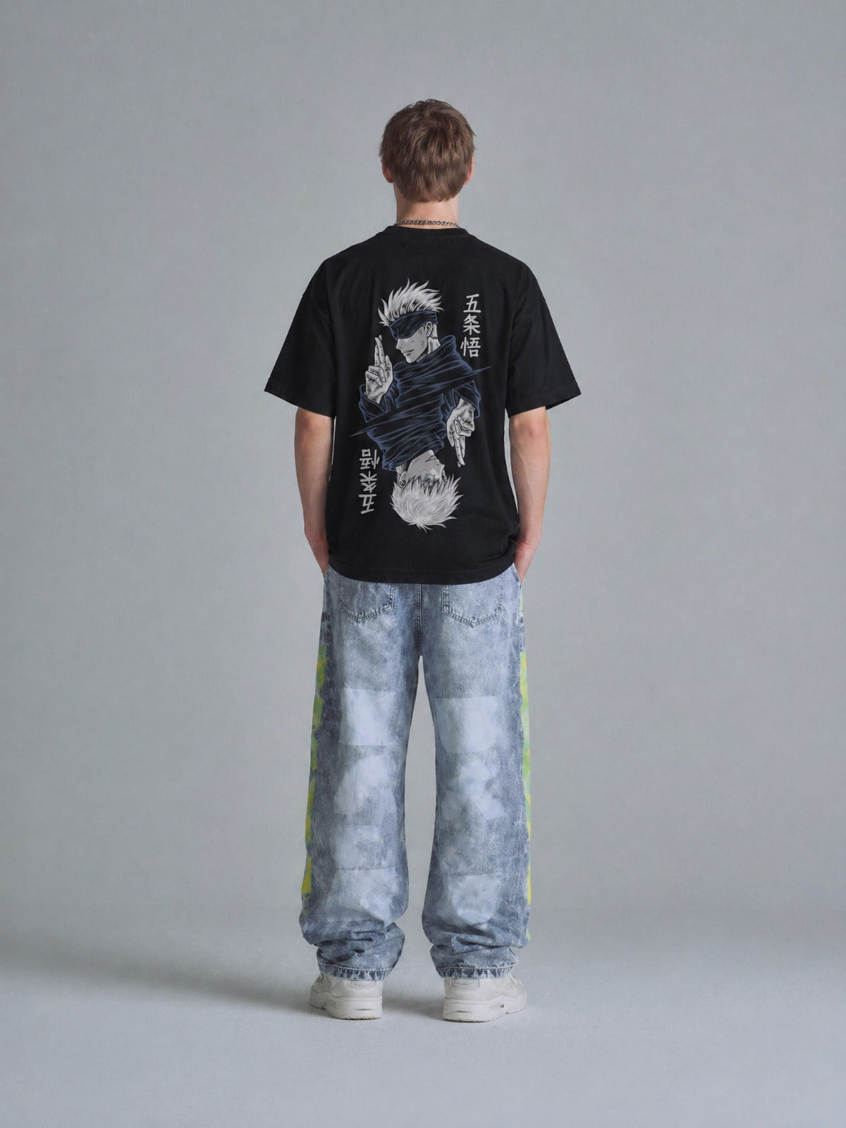 Camiseta OverSize Jujutsu Kaisen Satoru Gojo Dos Caras