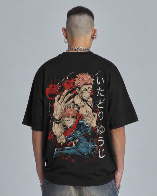 Camiseta OverSize Jujutsu Kaisen Yuji Doble