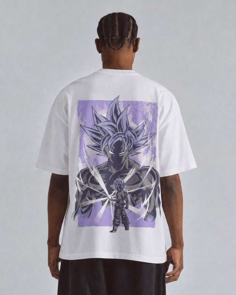 Camiseta Hombre Goku Purple God Mode