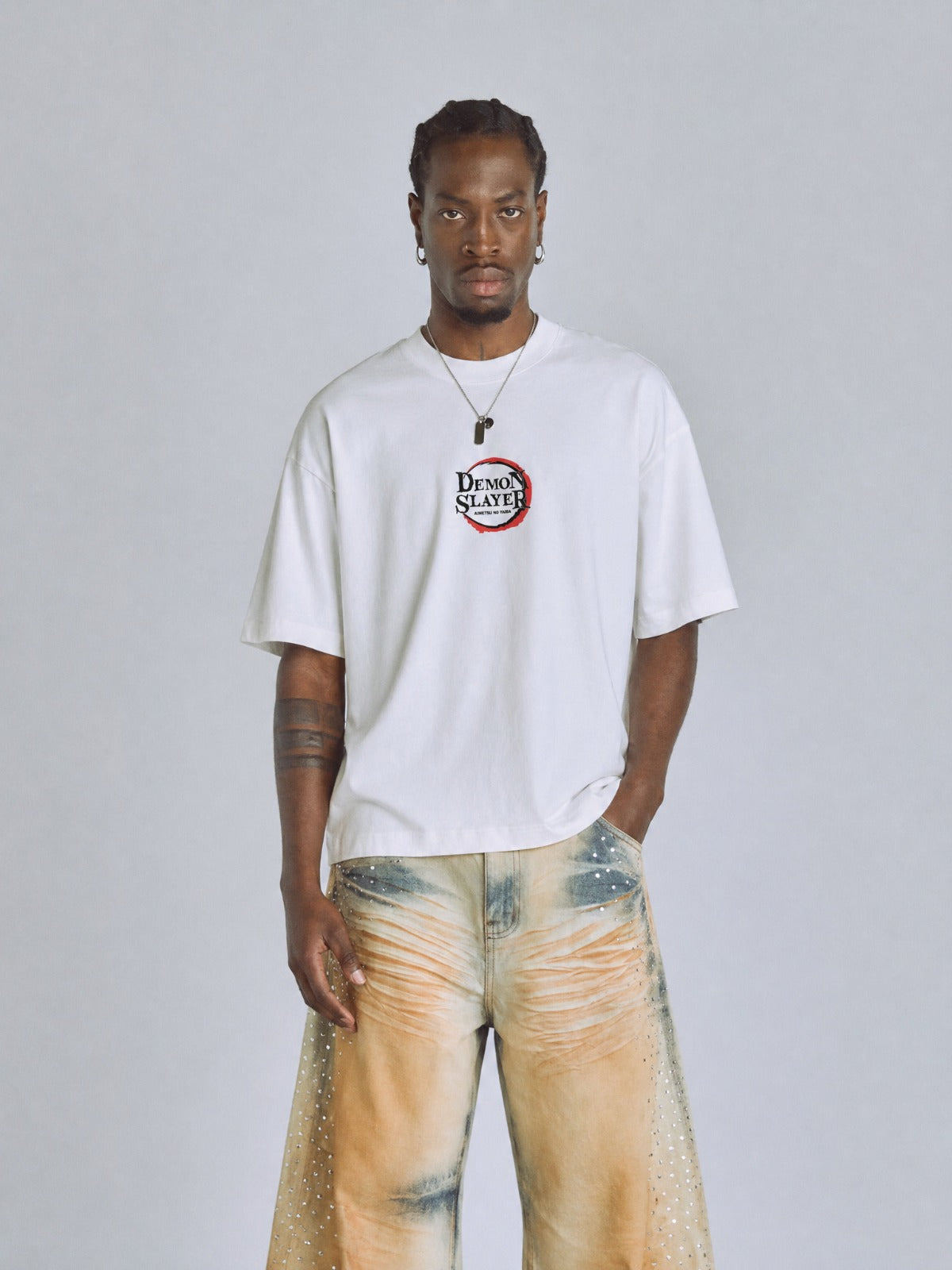 Camiseta OverSize Demon Slayer Canva