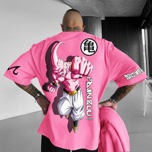 Camiseta OverSize DBZ Pequeño Buu Puño