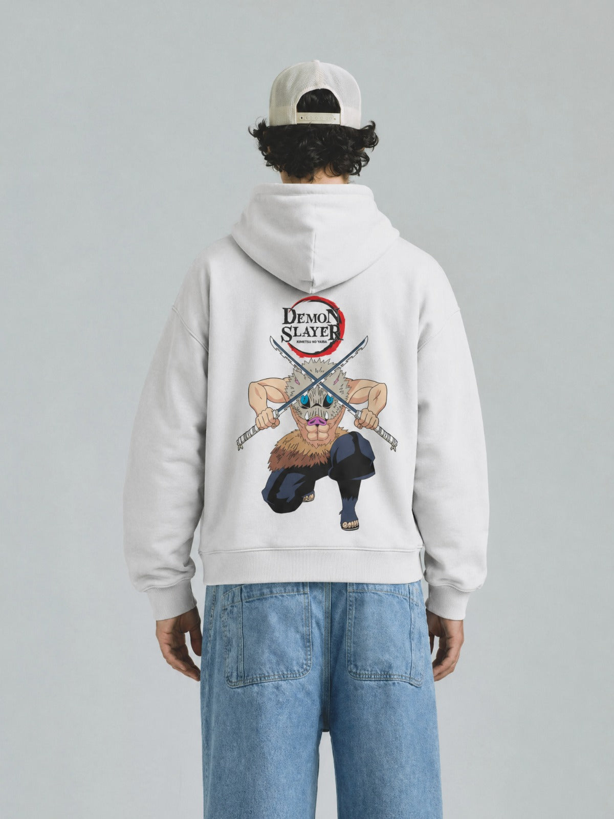 Buzo Con Capucha Hombre Demon Slayer Inosuke Hashibira