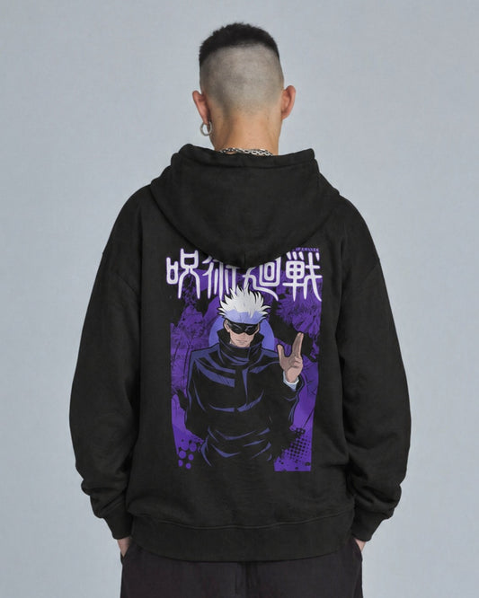 Buzo Con Capucha Jujutsu Kaisen Satoru Gojo Morado