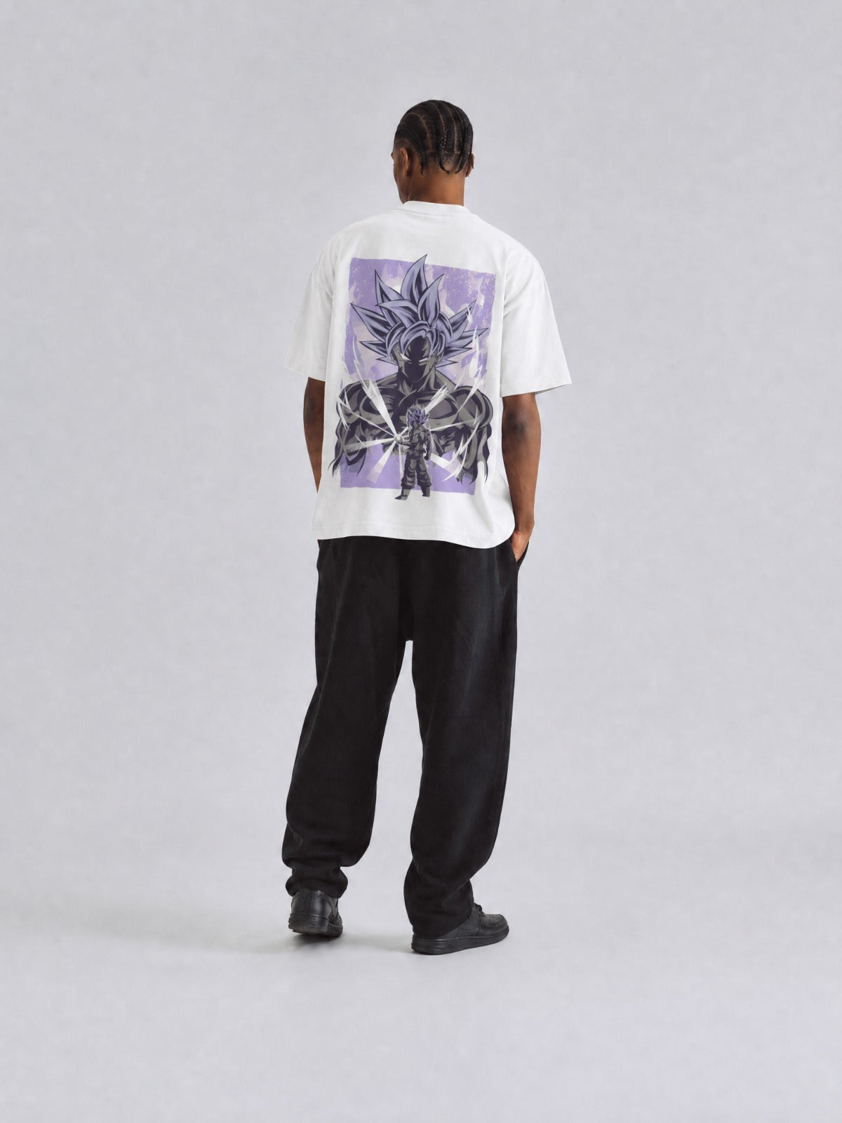 Camiseta Hombre Goku Purple God Mode