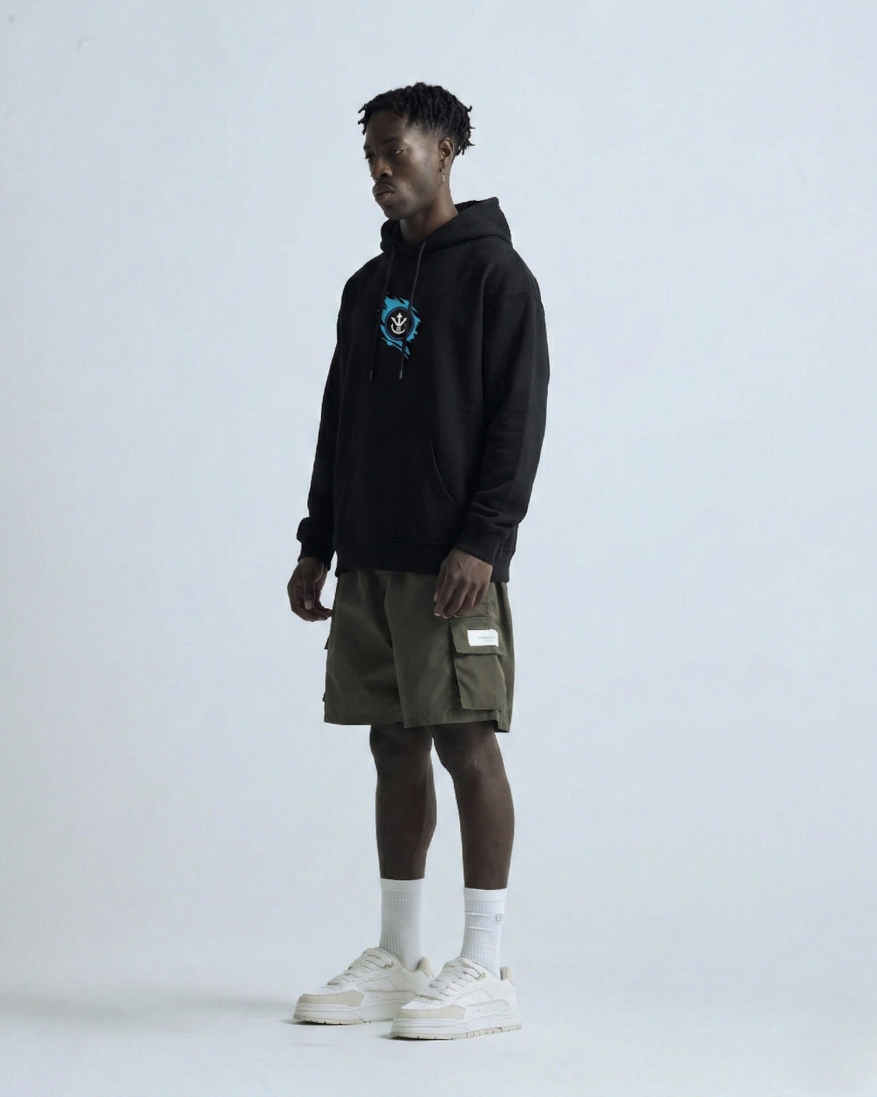 Buzo Con Capucha Negro Majin Vegeta Blue