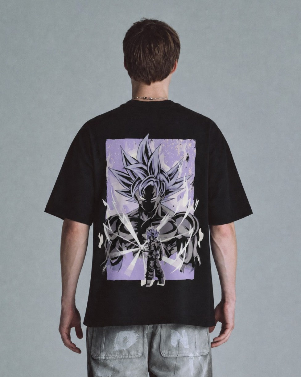 Camiseta Hombre Goku Purple God Mode