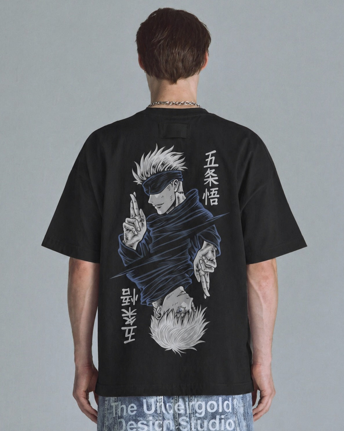 Camiseta OverSize Jujutsu Kaisen Satoru Gojo Dos Caras