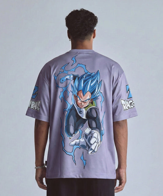 Camiseta OverSize DBZ Vegeta Nilvel Dios