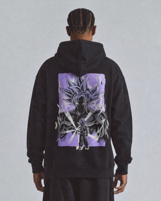 Buzo Hombre Goku Purple God Mode