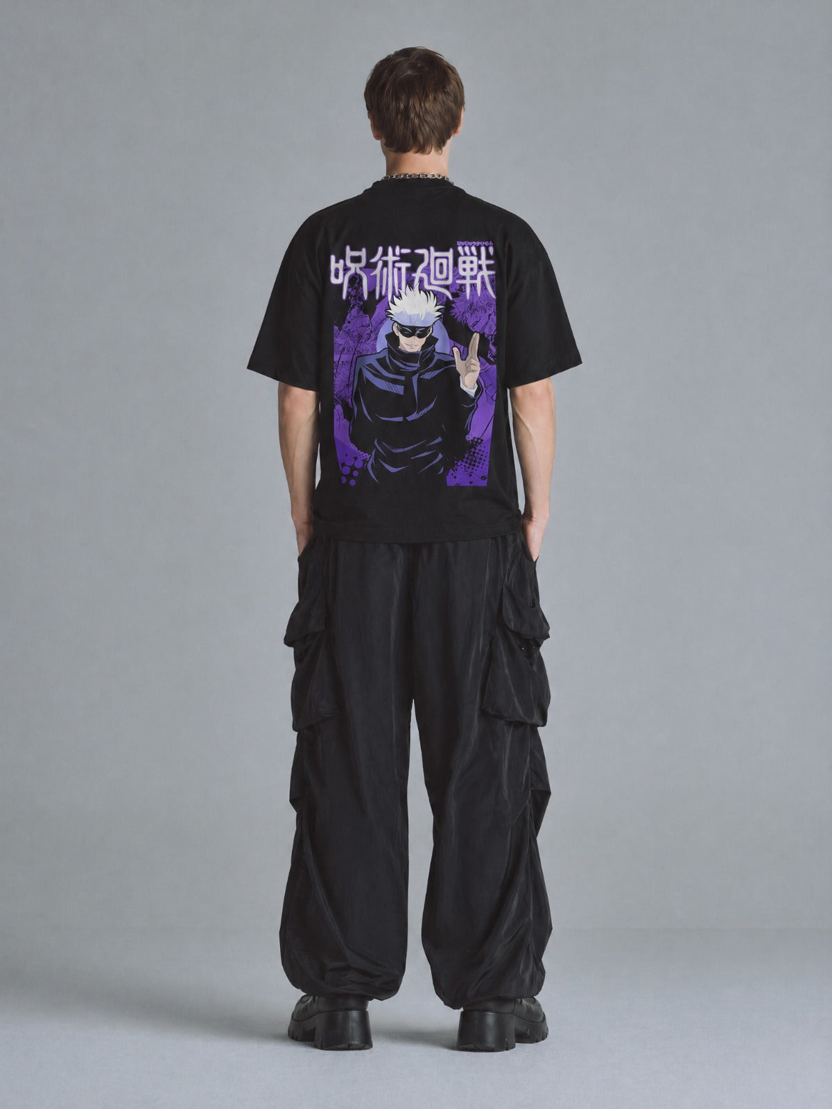 Camiseta OverSize Jujutsu Kaisen Satoru Gojo Morado