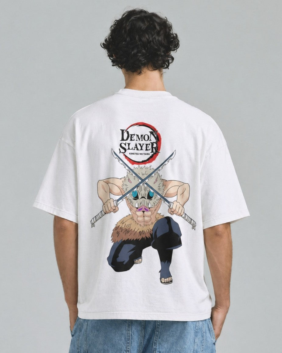 Camiseta OverSize Demon Slayer Inosuke Hashibira