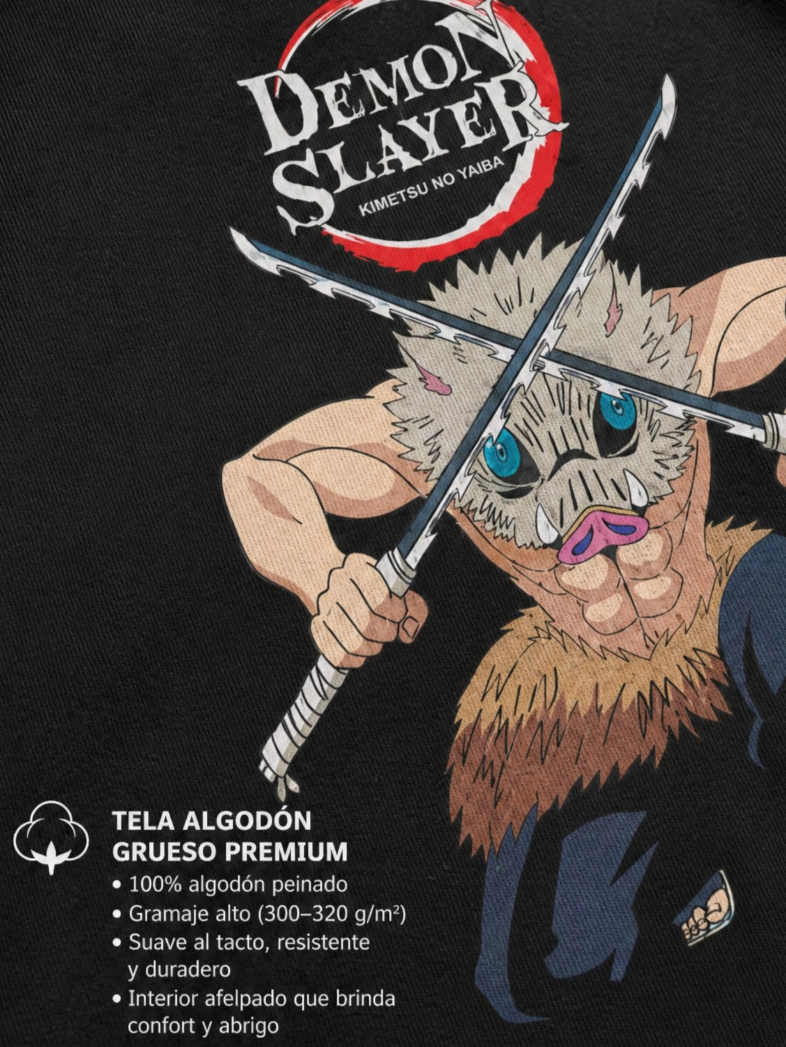 Camiseta OverSize Demon Slayer Inosuke Hashibira